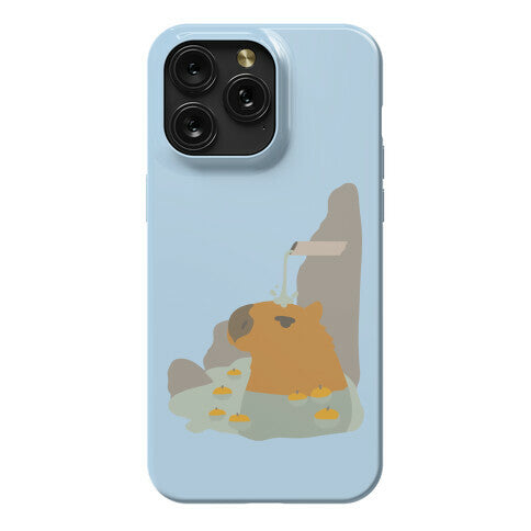 Capybara Hot Spring Phone Case
